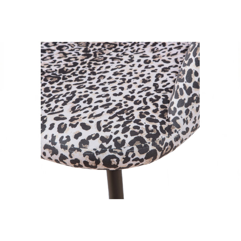 WOOOD-collectie Set Of 2 - Noortje Dining Chair Panther Print