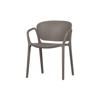 WOOOD Bent Chair Plastic Taupe