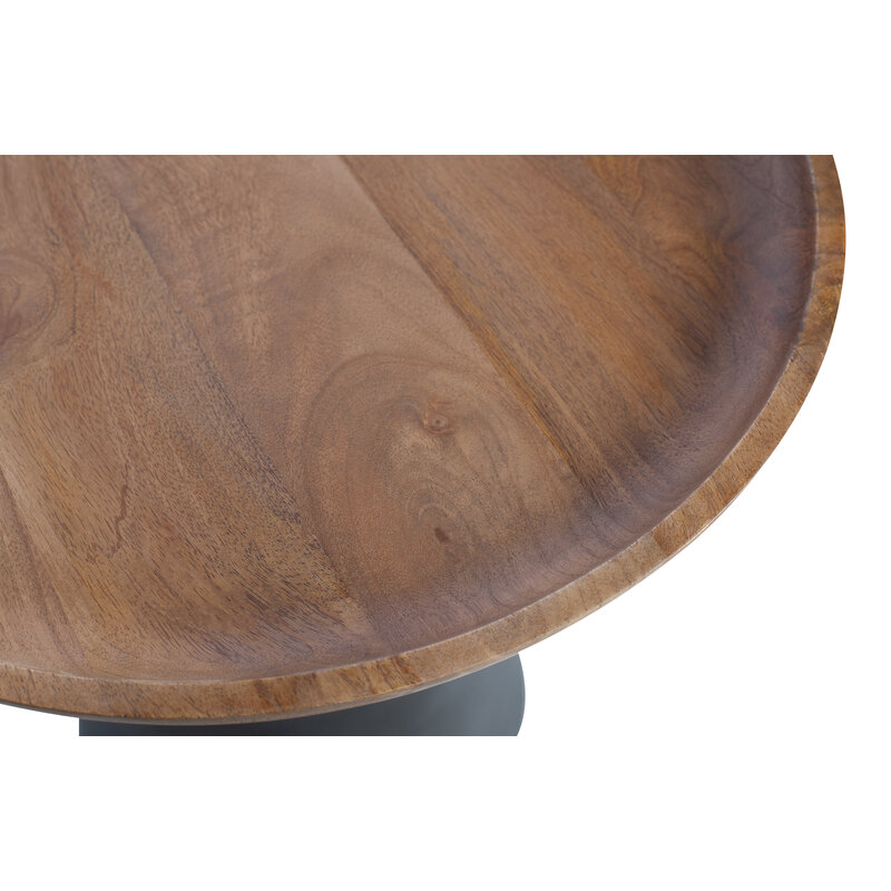 WOOOD Exclusive-collectie Dana Bijzettafel Hout/metaal Zwart