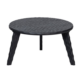 WOOOD Moises Bijzettafel Mango Hout Zwart