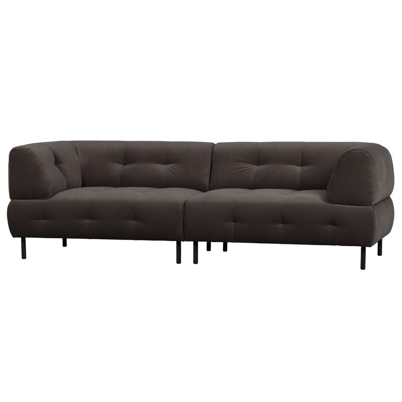 WOOOD-collectie Lloyd 4-seater Washed Velvet Cast Iron