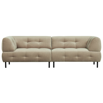 WOOOD Lloyd 4-seater Washed Velvet Sea Salt
