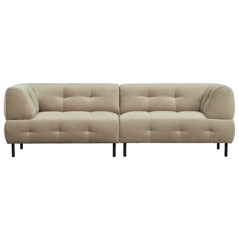 WOOOD-collectie Lloyd 4-seater Washed Velvet Sea Salt