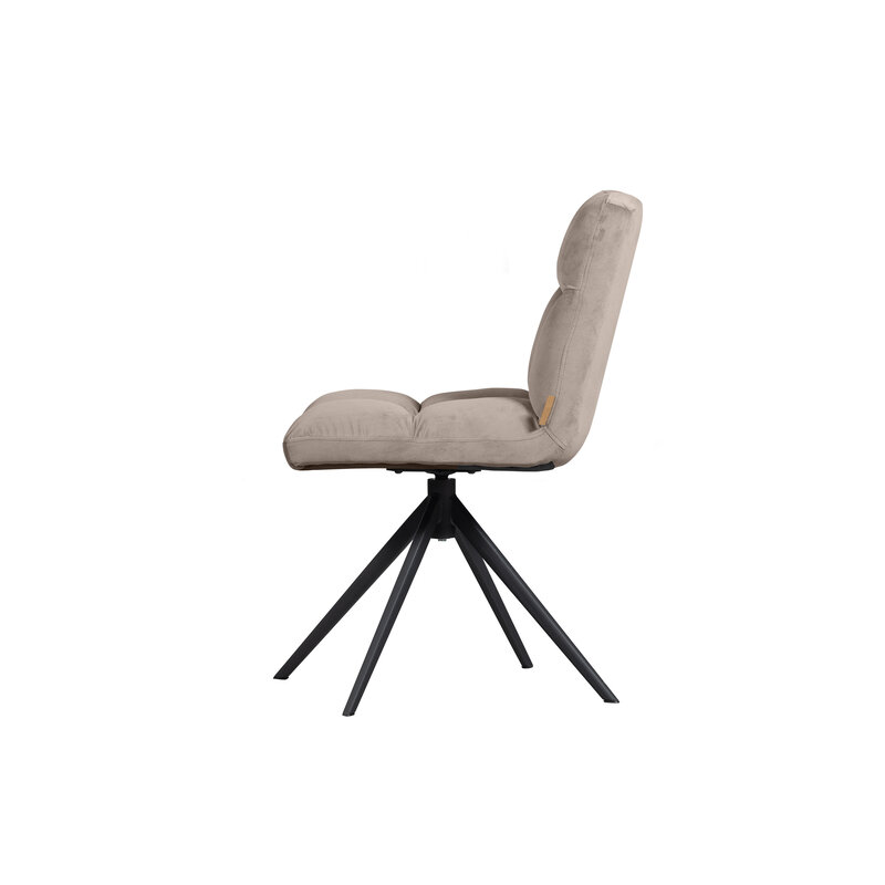 WOOOD-collectie Vinny Swivel Chair Velvet Sand