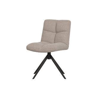 WOOOD Vinny Draaistoel BouclÉ Zand