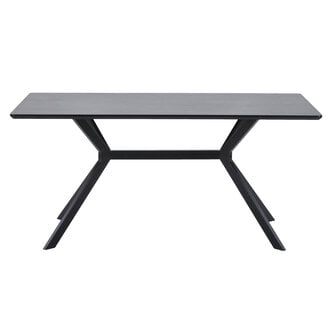 WOOOD Bruno Dining Table Rectangle Mdf Black 200x90cm