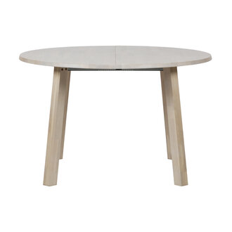 WOOOD Lange Jan Uitschuifbare Eettafel Rond Eiken Sydney [fsc]