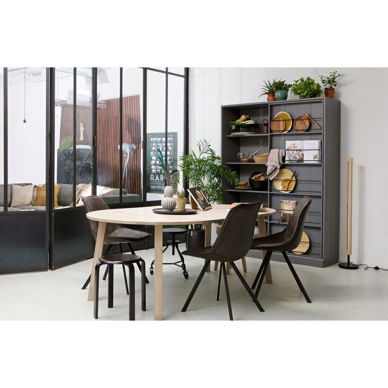 WOOOD-collectie Lange Jan Ø Extendable Dining Table Oak Sydney [fsc]