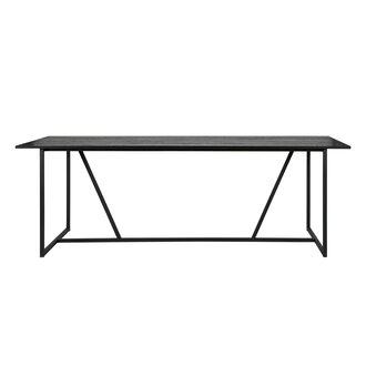 WOOOD Silas Dining Table Ash Brushed Blacknight [fsc]