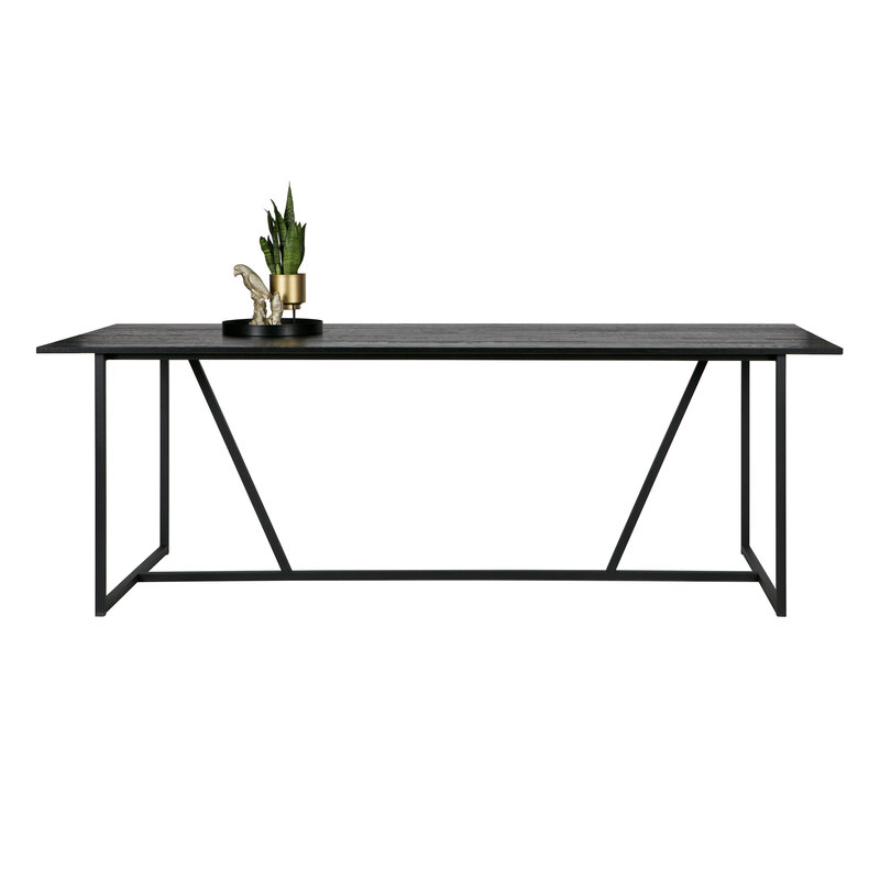 WOOOD-collectie Silas Dining Table Ash Brushed Blacknight [fsc]