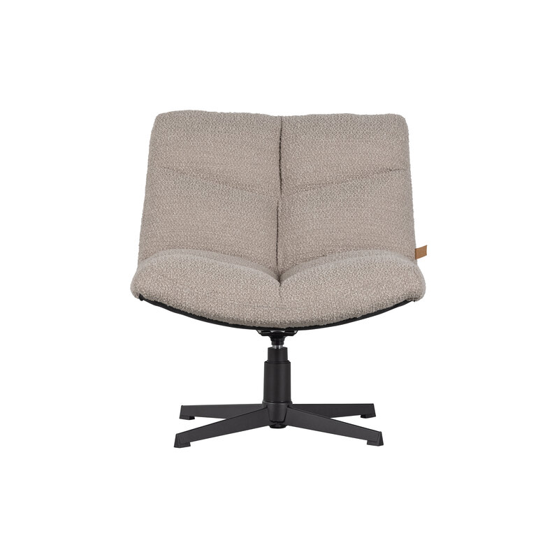WOOOD-collectie Vinny Draaifauteuil BouclÉ Zand
