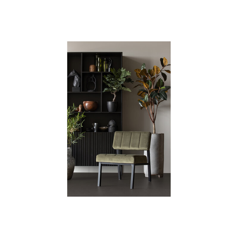 WOOOD Exclusive-collectie Kaja Fauteuil Velvet Army