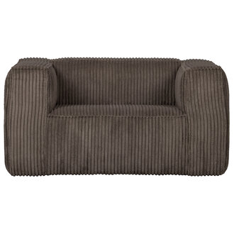 WOOOD Bean Fauteuil Grove Ribstof Mud