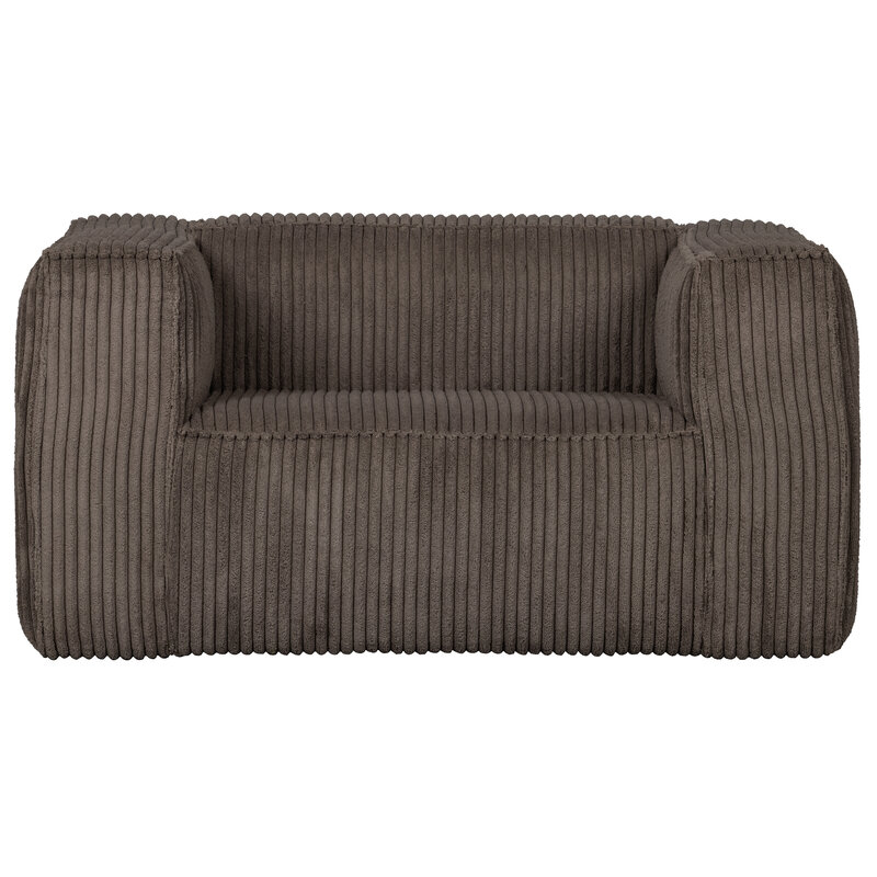 WOOOD Exclusive-collectie Bean Fauteuil Grove Ribstof Mud