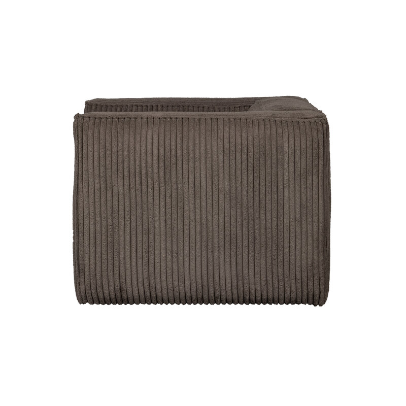 WOOOD-collectie Bean Fauteuil Grove Ribstof Mud