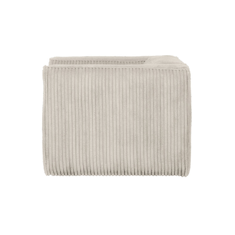 WOOOD-collectie Bean Fauteuil Grove Ribstof Naturel