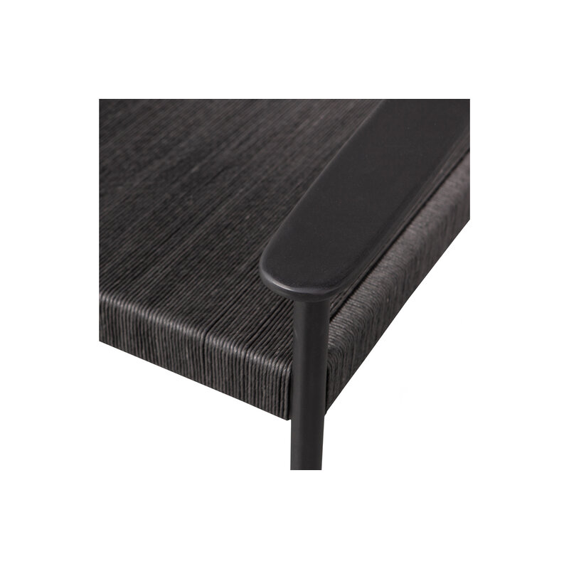 WOOOD-collectie Lael Armchair Mango Wood/cord Black