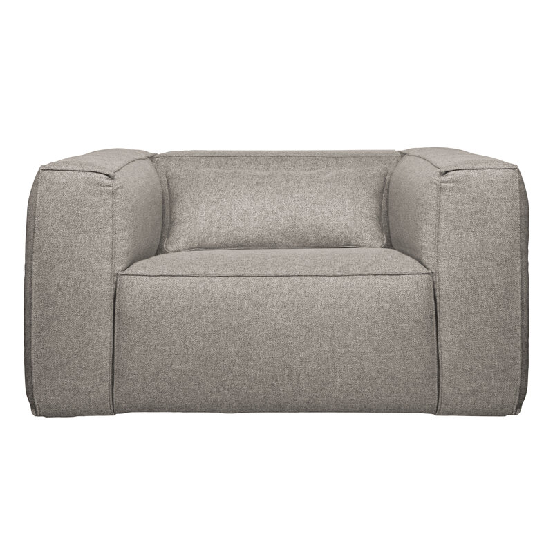 WOOOD-collectie Bean Fauteuil Incl. Kussen Lichtgrijs Gemeleerd