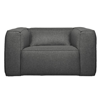 WOOOD Bean Fauteuil Incl. Kussen Middengrijs Gemeleerd