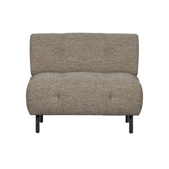 WOOOD Lloyd Fauteuil Grof Geweven Bruin Melange