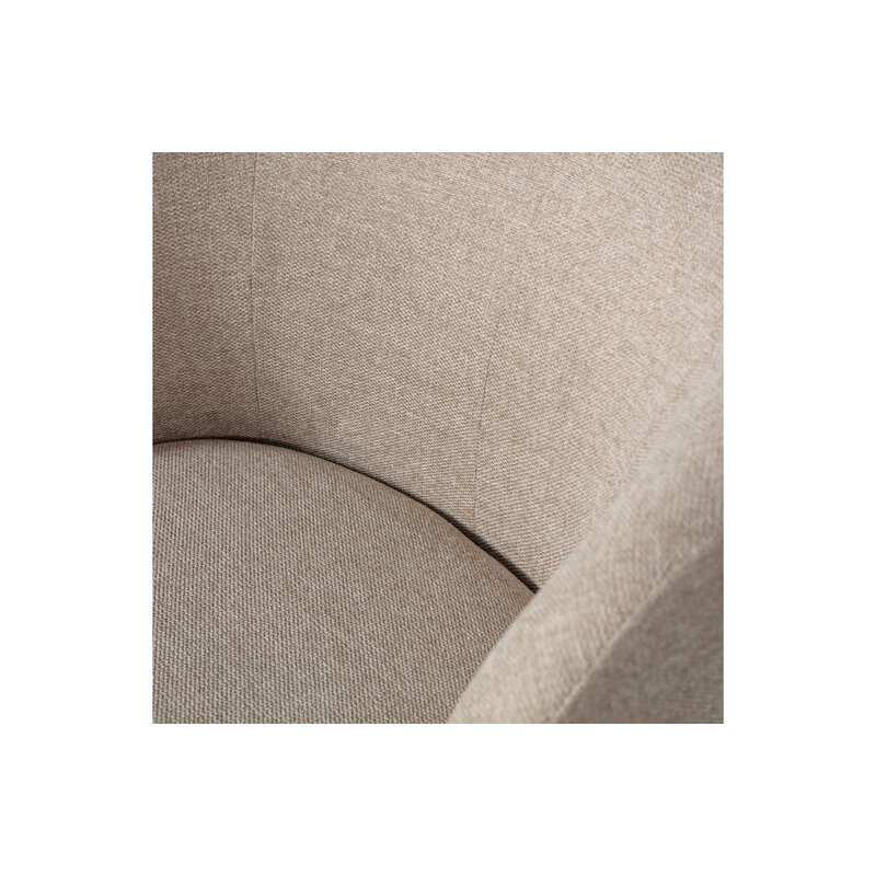 WOOOD-collectie Serra Draaifauteuil Geweven Stof Zand