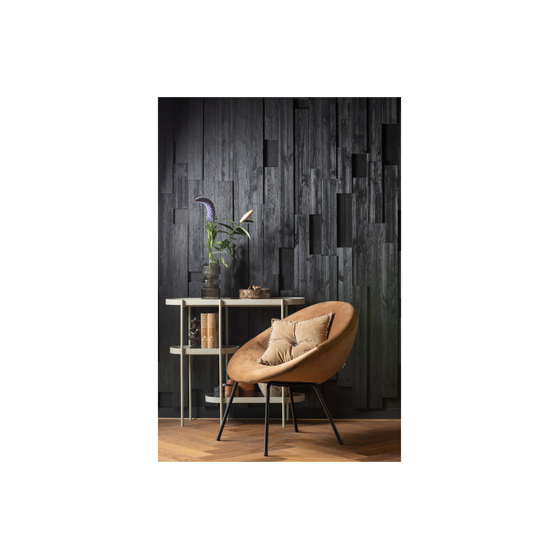 WOOOD Exclusive-collectie Moly Fauteuil Velvet Toffee