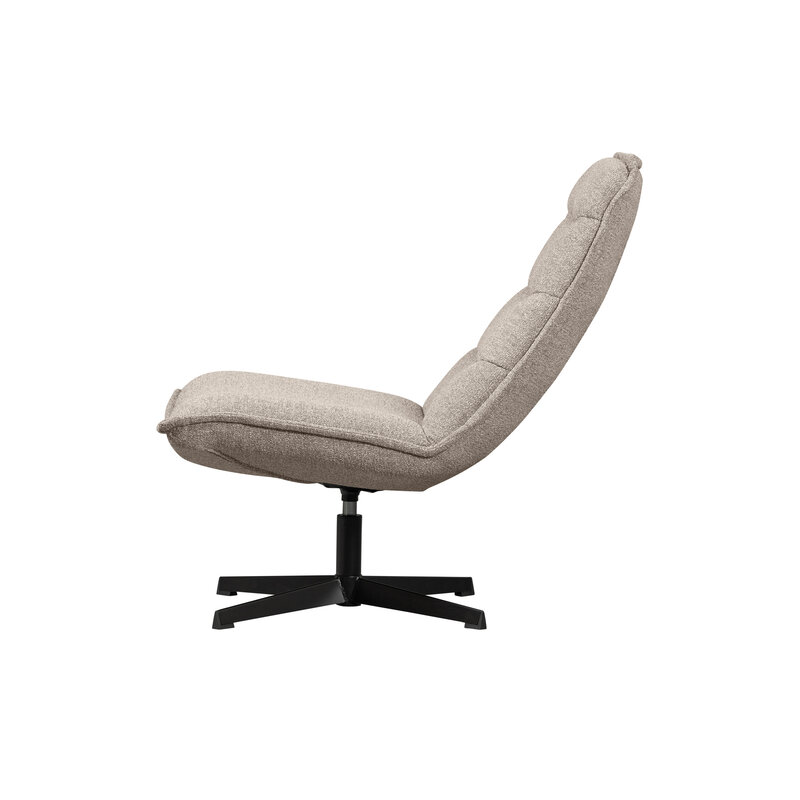 WOOOD Exclusive-collectie Nika Draaifauteuil Boucle Taupe Melange