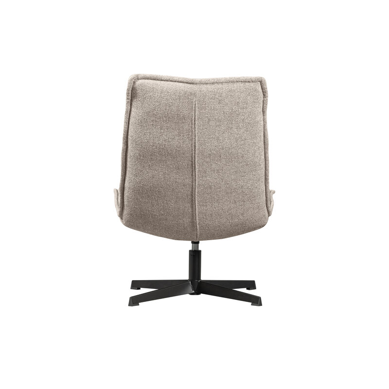 WOOOD Exclusive-collectie Nika Draaifauteuil Boucle Taupe Melange