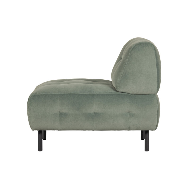 WOOOD-collectie Lloyd Armchair Washed Velvet Waterplant