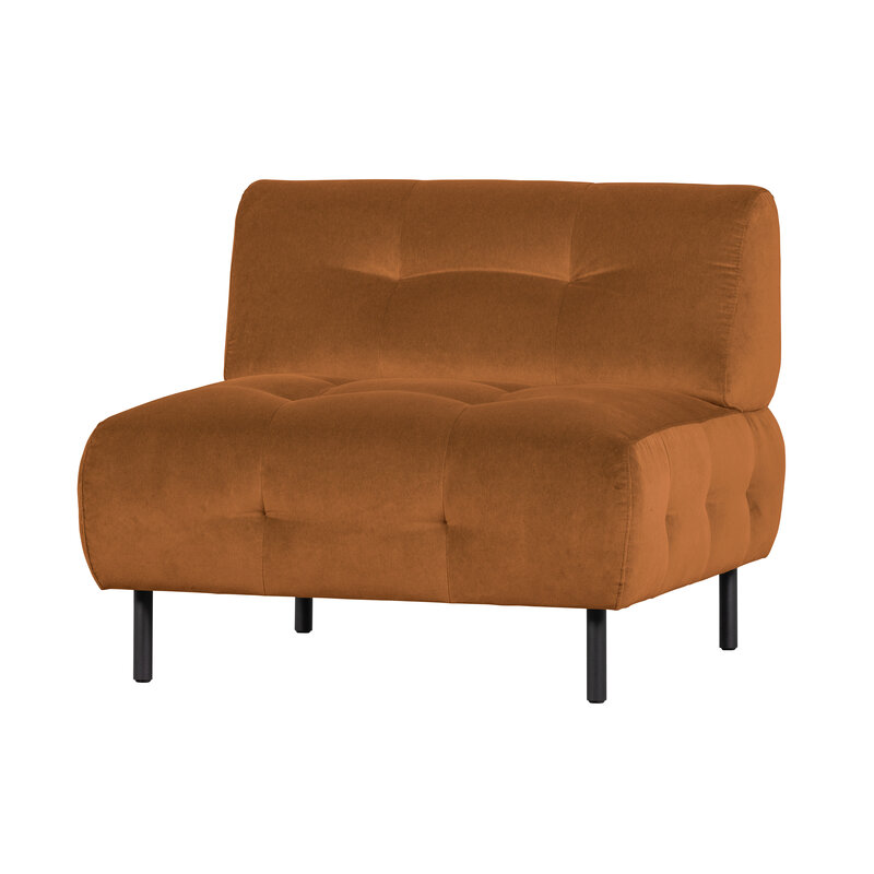 WOOOD Exclusive-collectie Lloyd Fauteuil Gewassen Fluweel Cinnamon