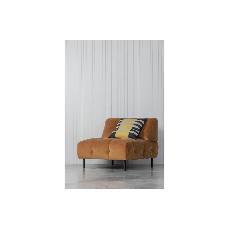 WOOOD-collectie Lloyd Fauteuil Gewassen Fluweel Cinnamon
