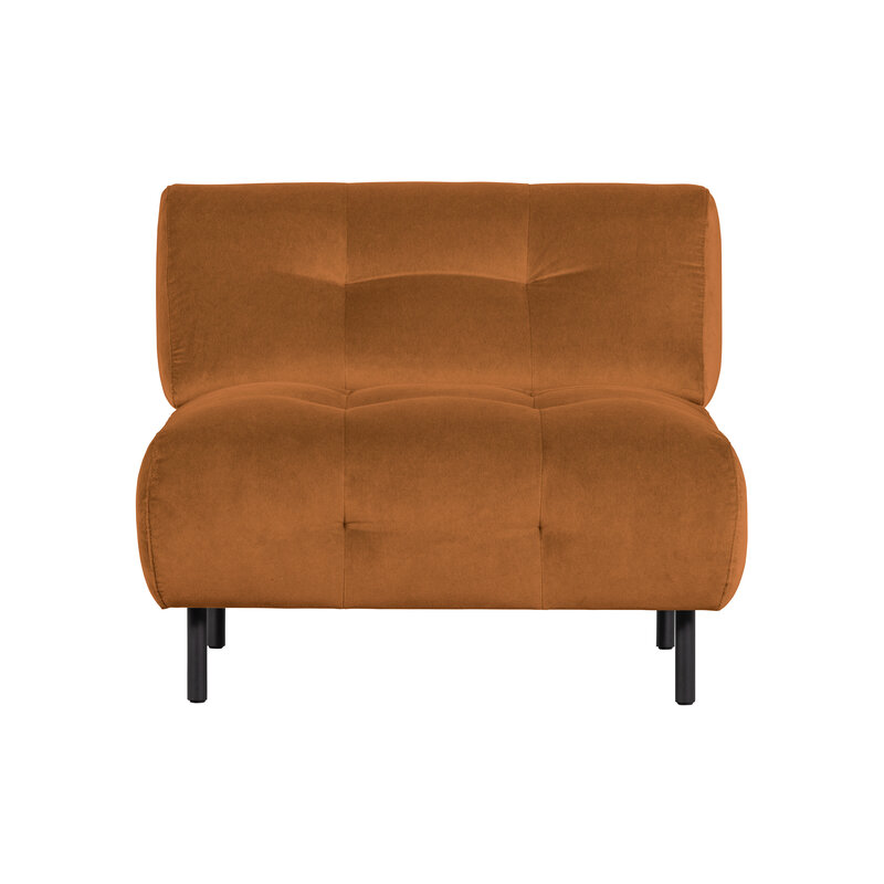 WOOOD-collectie Lloyd Fauteuil Gewassen Fluweel Cinnamon