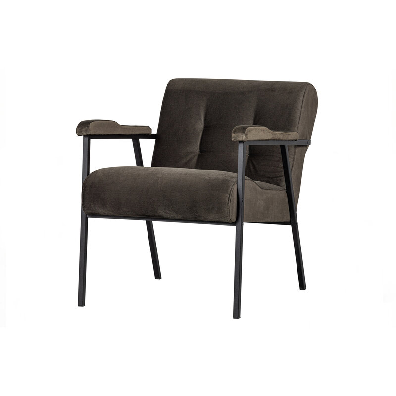 WOOOD-collectie Scott Fauteuil Velvet Warm Groen