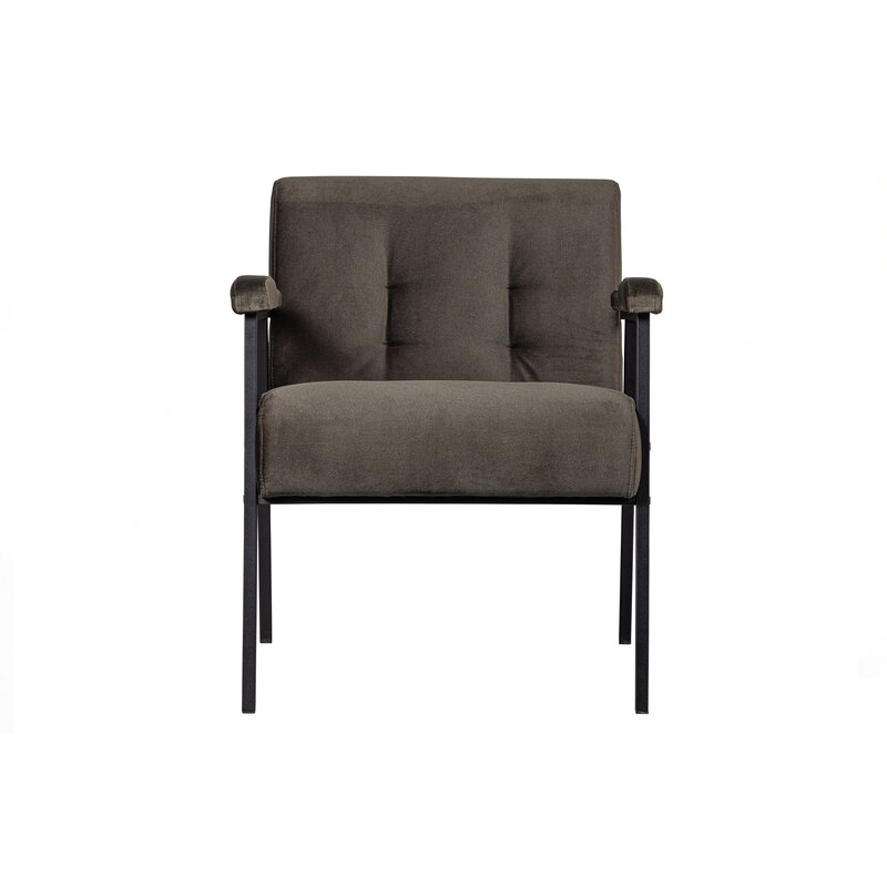 WOOOD-collectie Scott Armchair Velvet Warm Green