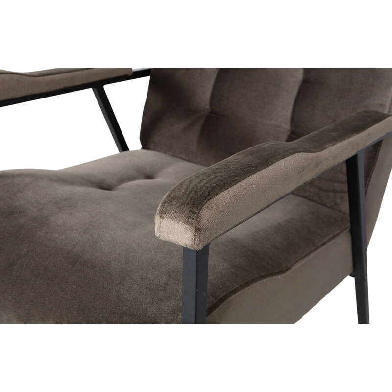 WOOOD-collectie Scott Fauteuil Velvet Warm Groen