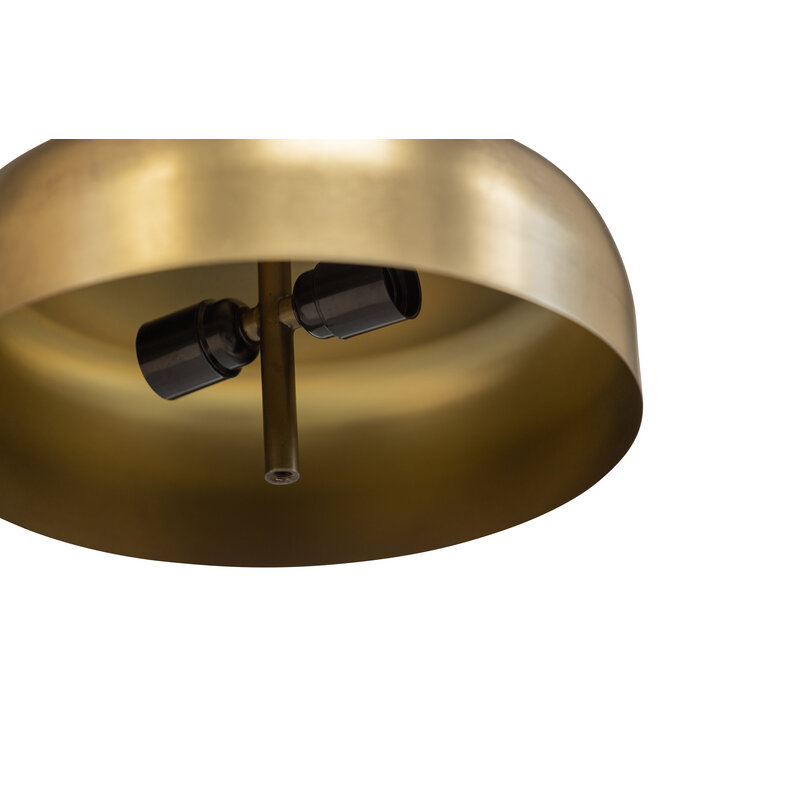 WOOOD Exclusive-collectie Safa Hanglamp Horizontaal Metaal Glas Brass