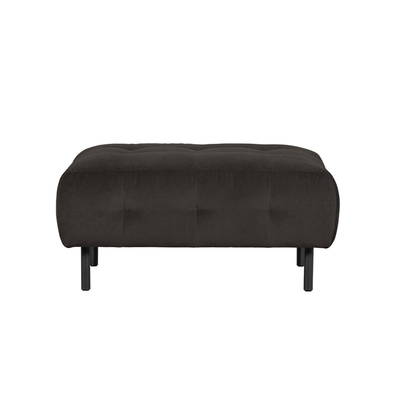 WOOOD-collectie Lloyd Pouf Washed Velvet Cast Iron