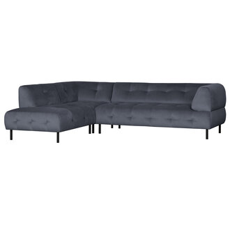 WOOOD Lloyd Corner Sofa Left Washed Velvet Cloud
