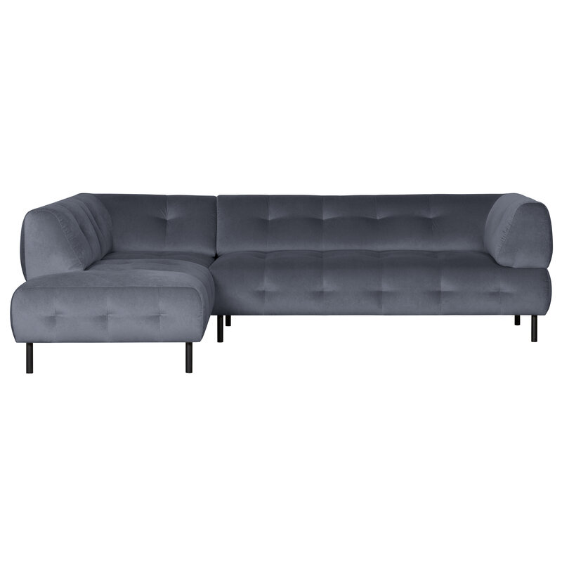 WOOOD-collectie Lloyd Hoekbank Links Gewassen Fluweel Cloud