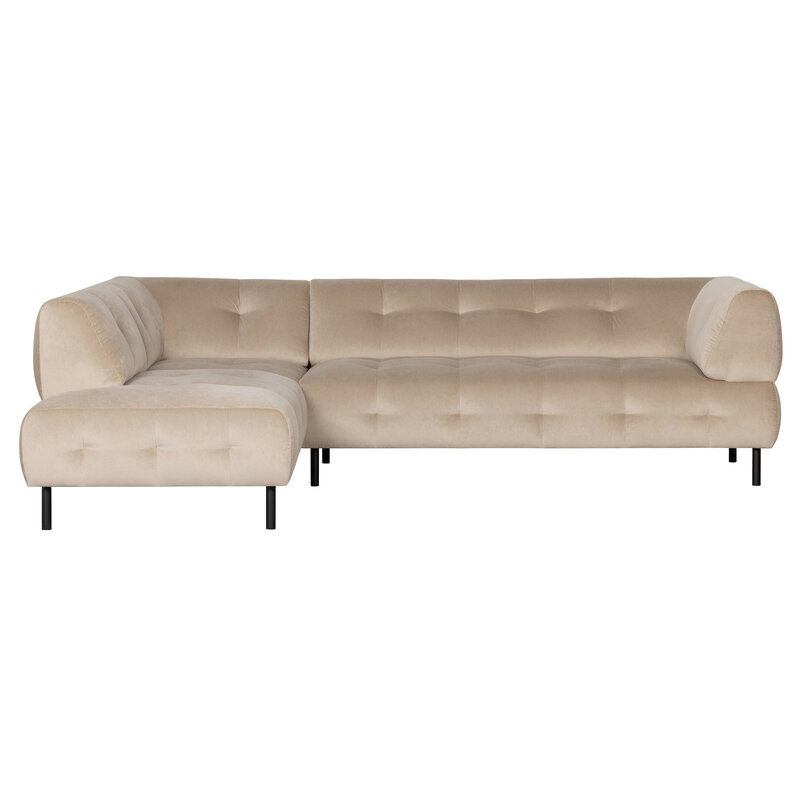 WOOOD-collectie Lloyd Corner Sofa Left Washed Velvet Sea Salt