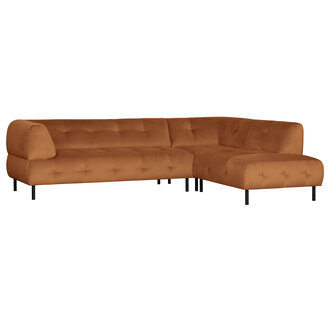 WOOOD Lloyd Corner Sofa Right Washed Velvet Cinnamon