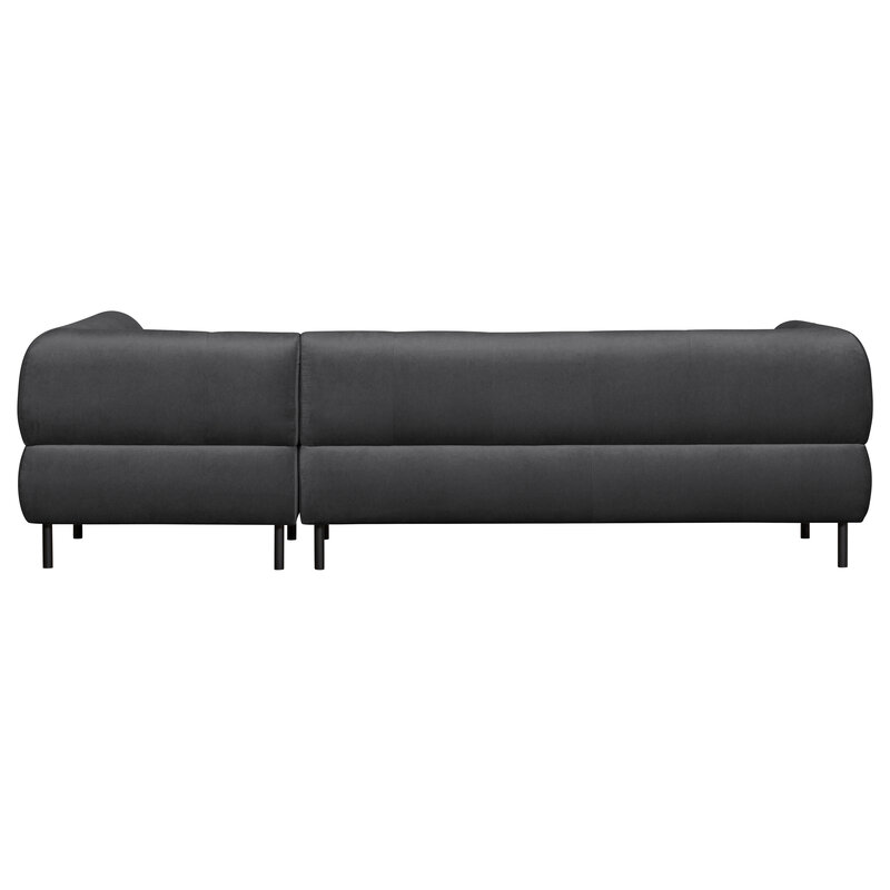 WOOOD-collectie Lloyd Corner Sofa Right Washed Velvet Cast Iron