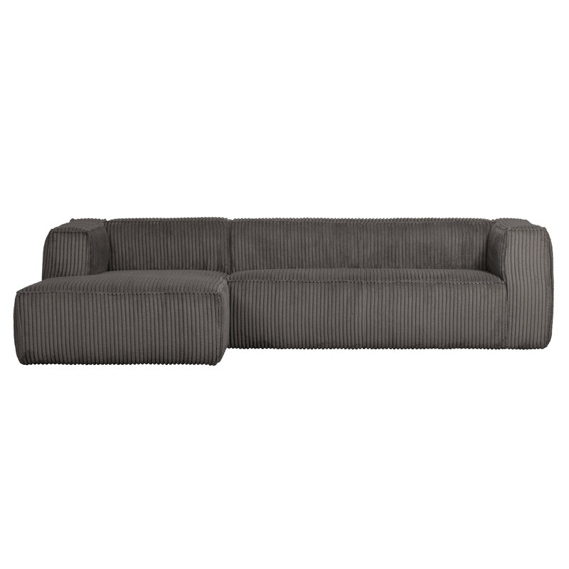 WOOOD-collectie Bean Hoekbank Links Grove Ribstof Terrazzo