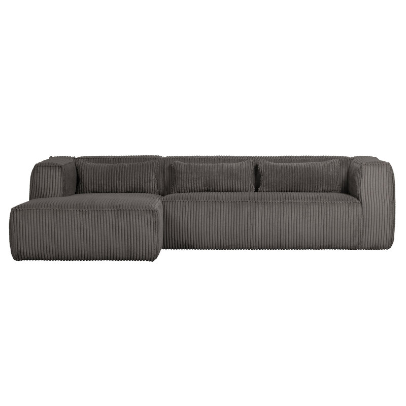WOOOD-collectie Bean Hoekbank Links Grove Ribstof Terrazzo