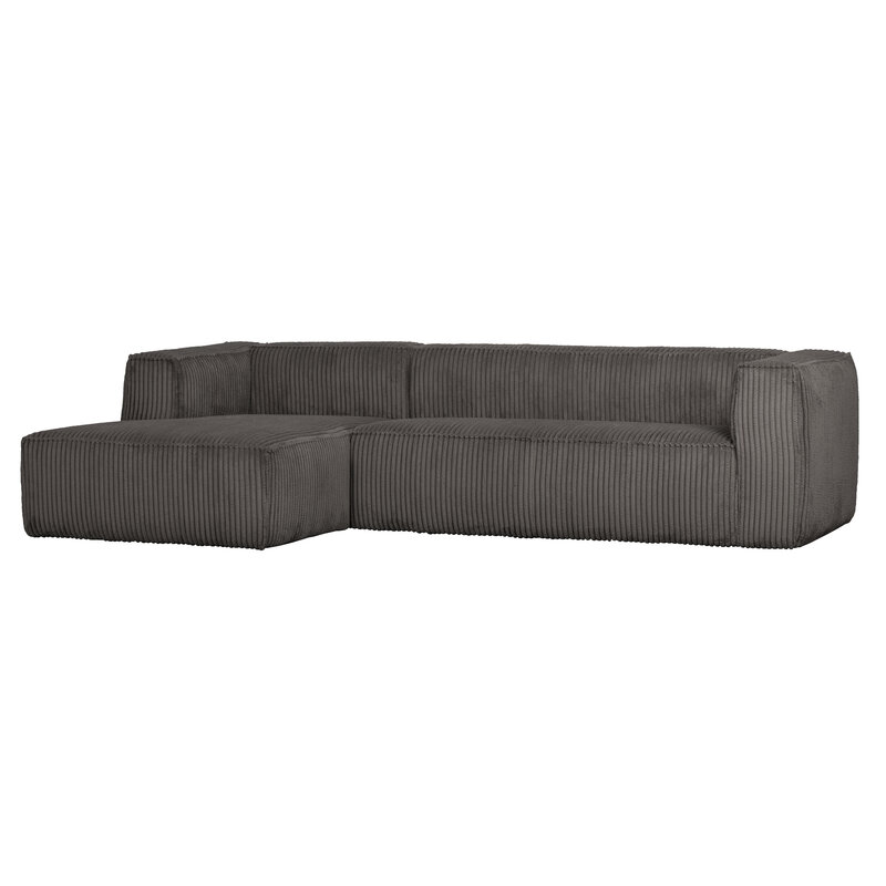 WOOOD-collectie Bean Hoekbank Links Grove Ribstof Terrazzo