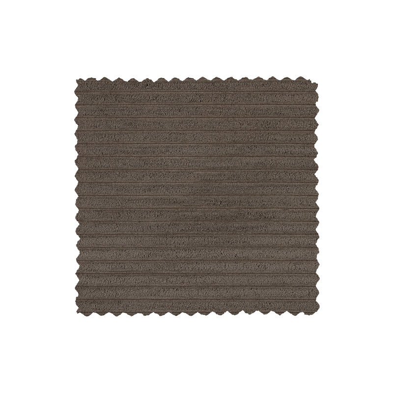 WOOOD-collectie Bean Hoekbank Links Grove Ribstof Mud