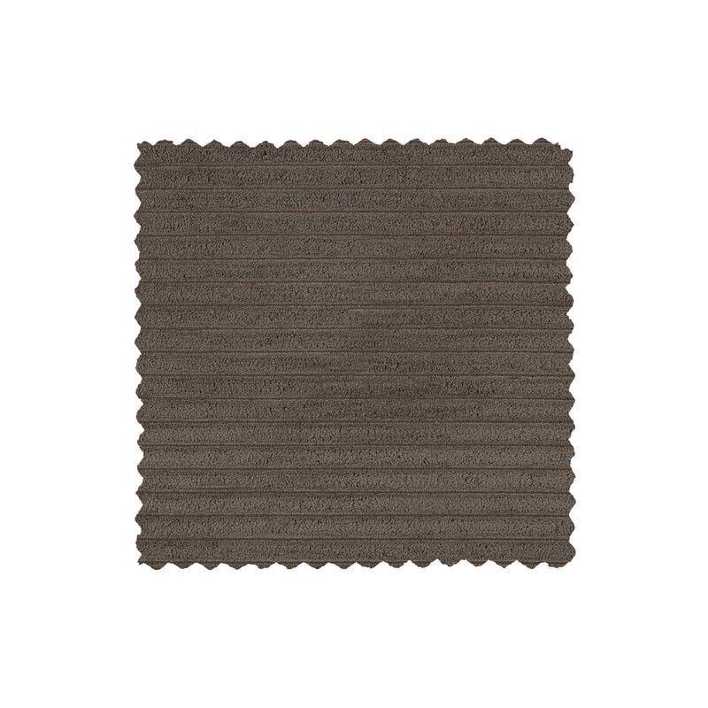 WOOOD-collectie Bean Hoekbank Rechts Grove Ribstof Mud