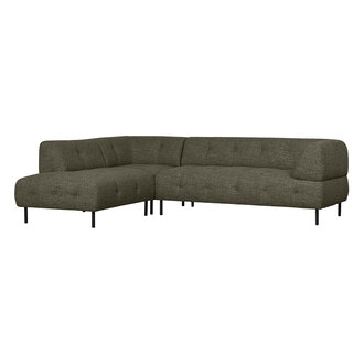 WOOOD Lloyd Corner Sofa Left Coarse Woven Green Melange