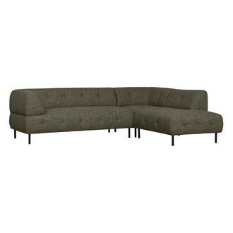WOOOD Lloyd Corner Sofa Right Coarse Woven Green Melange