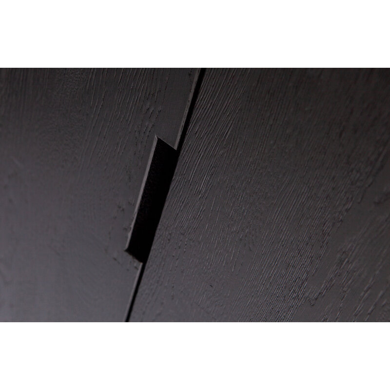 WOOOD-collectie Silas Hoge Kast Essen Blacknight [fsc]
